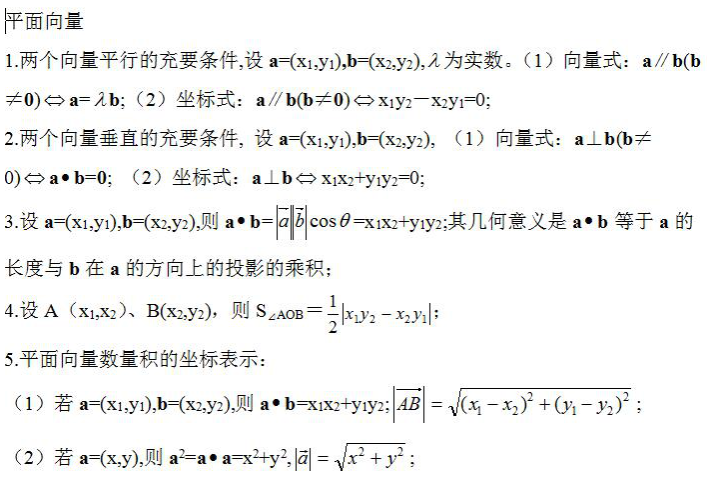 2022年浙江成人高考高起点《数学》考点笔记（3）
